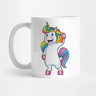 Unicorn as Hairdresser with Hairspray Mug